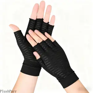 1 Pair of Unisex, Washable Compression Gloves for Arthritis — Fingerless Design; Ideal for Typing, Relieving Carpal Tunnel Syndrome and Joint Pain, and Providing Comfortable Daily Support. summervibes
