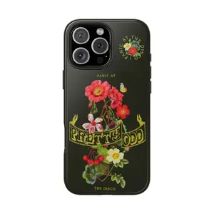 Panic! At The Disco Pretty Odd Flowers Durable Polycarbonate Cellphone Case - Shockproof Protection Shell, Camera-Safe Accessory for iPhone 11/12/13/14/15/16/17 ProMax Plus, Unisex Fan Tech Accessories