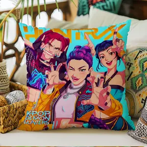 Trendy Anime Pillow Cover, High-Quality Fashion Art Cushion Case, Home Decor for Living Room, Sofa, Bedroom, Stylish Pillow Protector