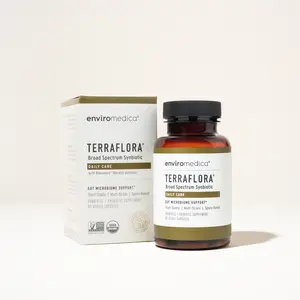 Terraflora Daily Care Synbiotics - Prebiotics & Probiotics for Optimum Gut Health - Wellness Supplement (180 Vitamins in Capsule Format)