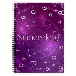 Vintage Astrology Booklet, Beginner Numerology Guide, Ancient Esoteric Symbols Illustrated Encyclopedia, 1pc Divination Symbol Collection Notebook, Spiral Notebook Journal