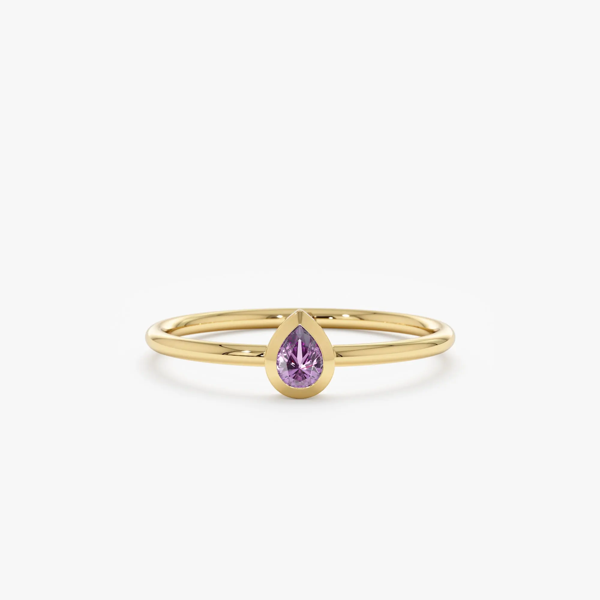 Pear Cut Amethyst Ring, Jessie