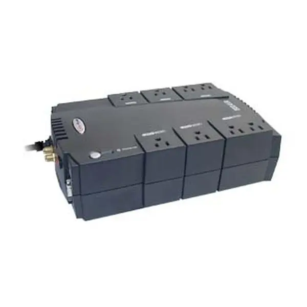 Cyberpower CP800AVR Uninterruptible Power Supply (UPS) Surge Protector - 800VA/450W, 3-year coverage, 8 Full Time Surge Protected Outlets, auto shutdown software, automatic voltage regulator, phone/fax/modem & internet protection, coaxial protection ports