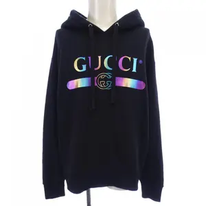 Pre-owned GUCCI Cotton Small Leather Goods Hoodie