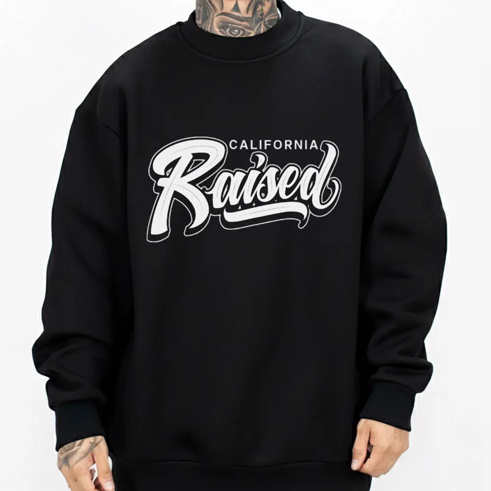 Raised Chicano Clothing Mexican Clothes Lowrider Clothes Oversized Graphic Tee Medium Heavy Sweatshirt Hoodie for Men & Women S-5XL Loose Fit Unisex Streetwear Top