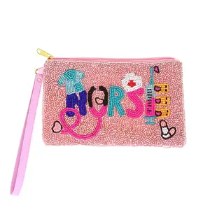 Nurse Appreciation Seed Beaded Coin Purse