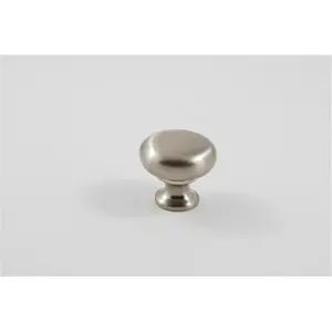 Residential Essentials  Mushroom Cabinet Knob- Satin Nickel