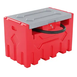 GARVEE 52 Gallon Portable Diesel Fuel Tank with 12V Electric Transfer Pump, Auto Nozzle, 360° Swivel Connector & 13.1ft Hose, Heavy-Duty PE Diesel Transfer Tank for Easy Refueling on Farms and Trucks