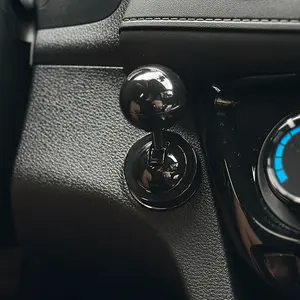 Metal Car Joystick Push Start Button Cover, Metal Push to Start Accessories, Car Starter Engine Start Stop Button Cover, Cool Car Accessories Interior Decor Push to Start Button Rocker