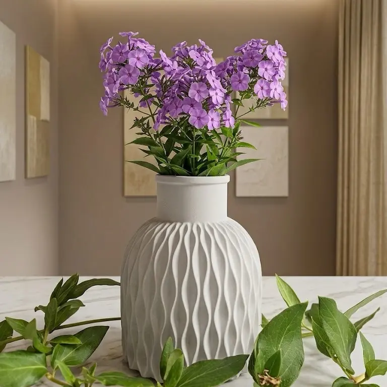 Modern Textured Cement Vase - Elegant Wedding Centerpiece & Home Decor Flower Bud Vase Handmade