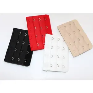 4 Hooks Bra Extenders Set of 4 With Red