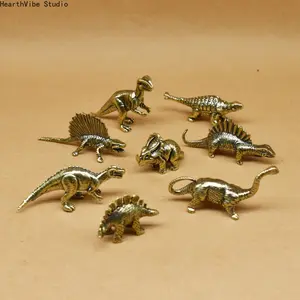 Collector-Grade Dinosaur Ornaments: Featuring 3-, 5-, and 8-Piece Sets of Jurassic-Era Brass Dinosaur Models—Miniature, Vintage-Style Bronze Statuettes and Handcrafted Prehistoric Animal Sculptures—Perfect for Living Rooms and Bedrooms.,summervibes
