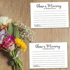 Share A Memory Cards, 10pcs/set Funeral Guest Cards, Memory Card for Celebration Of Life, Graduation, Wedding, Retirement, Going Away Party