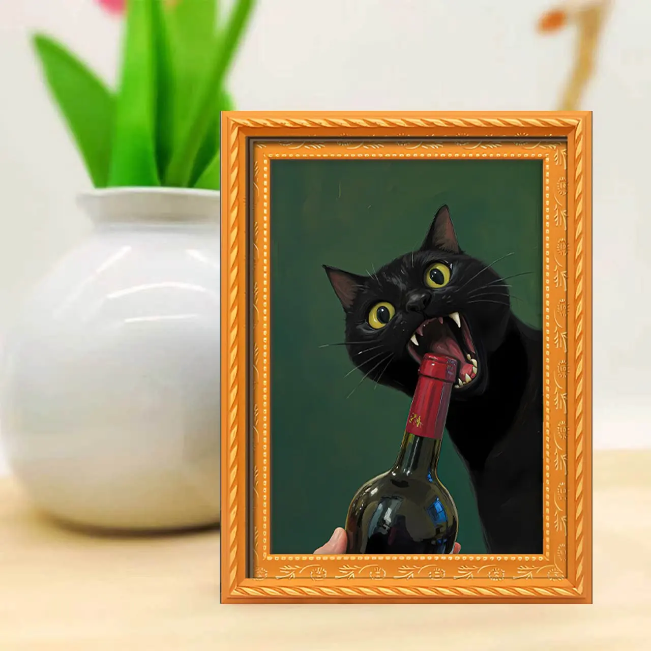 Funny Cat Refrigerator Magnet, Decorative Fridge Magnets, Refrigerator Decorating Magnet, Unique Magnetic Cat Decal, Fun Kitchen Decor, Perfect Gift for Animal Lovers, Novelty Home Decoration