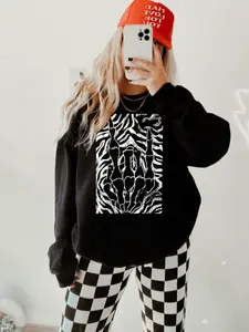 White Distressed Rock On Zebra SweatShirt, vintage western clothing, western outfits women’s clothes, western cowgirl stuff, western tops graphic t-shirts, country western tees women, sweatshirts for women, western graphic tees women country clothing