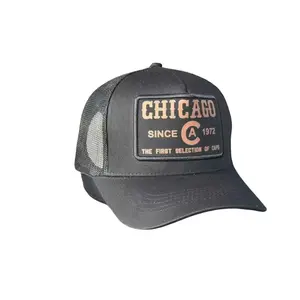 Chicago Trucker Hat - Vintage Snapback Cap with Adjustable Fit & Retro Design Since 1972 for Everyday Wear