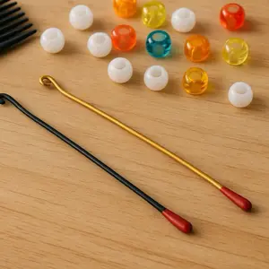 House Braids BeadSnatch Handmade Hair Bead Loading Tool 5x Faster for Stylists & Parents Smooth Hook Slim Design No Snagging