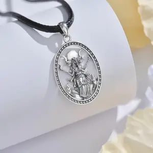 SHOW CRAFT Vintage Simplement Hecate Necklace Witches Magic Hekate Pendant Necklace Ancient Greek Mythology Night of Hekate The Ancient Origins of the Goddess of Witchcraft and Moon Amulet Jewelry Pagan Jewelry for Women Men couple necklace