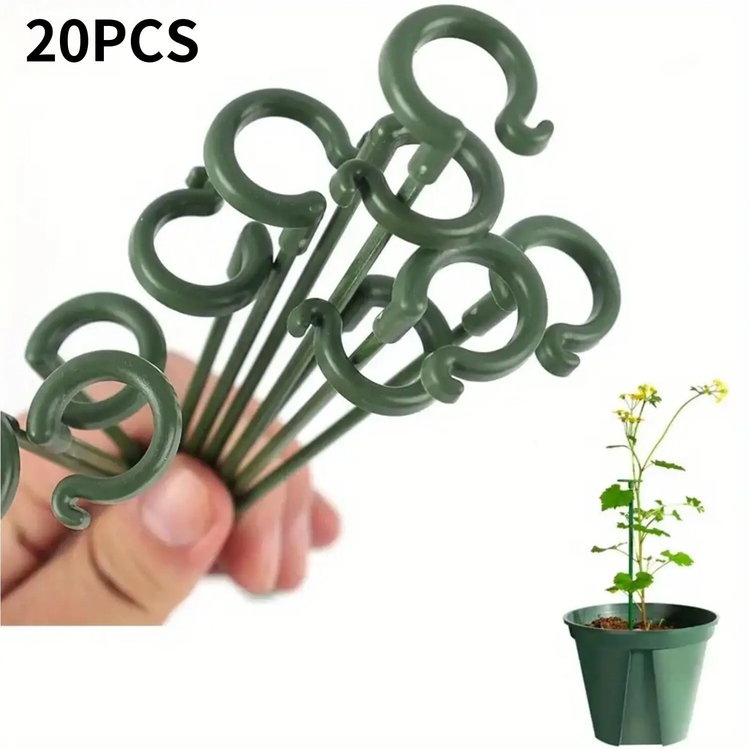 Plant Support Stick Gardening Tools, 20pcs/set Durable Plant Flower Support Rod, Plant Support Stick for Home Garden Balcony, Garden Supplies, Outdoor
