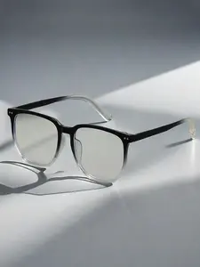 Unisex Simple Style Ombre Color Frame Anti-blue Light Glasses, Trendy Casual Eyeglasses for Everyday Use, Fashion Accessories for Outdoor Activities