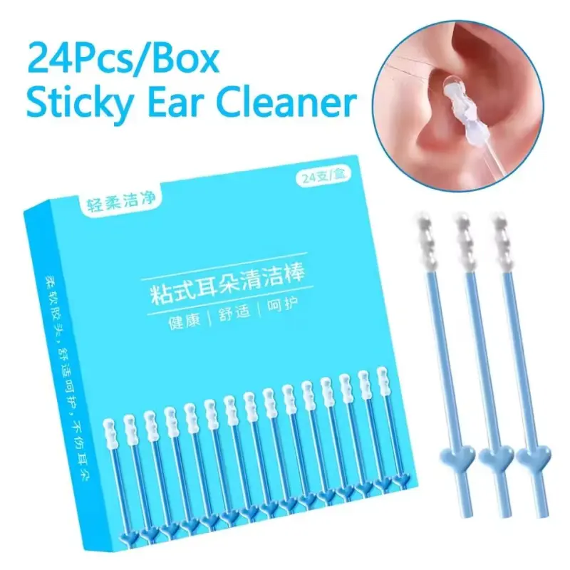 Reusable Earwax Removal Tool Set, 24pcs/48pcs Reusable Ear Cleaner Tools, Earwax Remover, Ear Cleaning Kit, Ear Care Products, Suitable for Kids & Adults, Ideal for Daily Ear Care