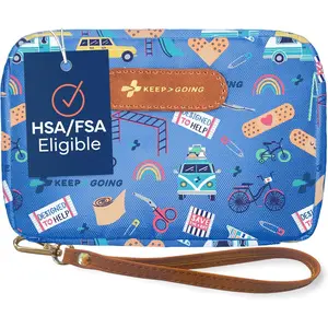 Travel First Aid Kit for Kids – 130 Pc.for Car, Home, Purse, Diaper Bag & Backpack with Latex-Free Bandages - Mini First Aid Kit Travel Size TSA-Approved