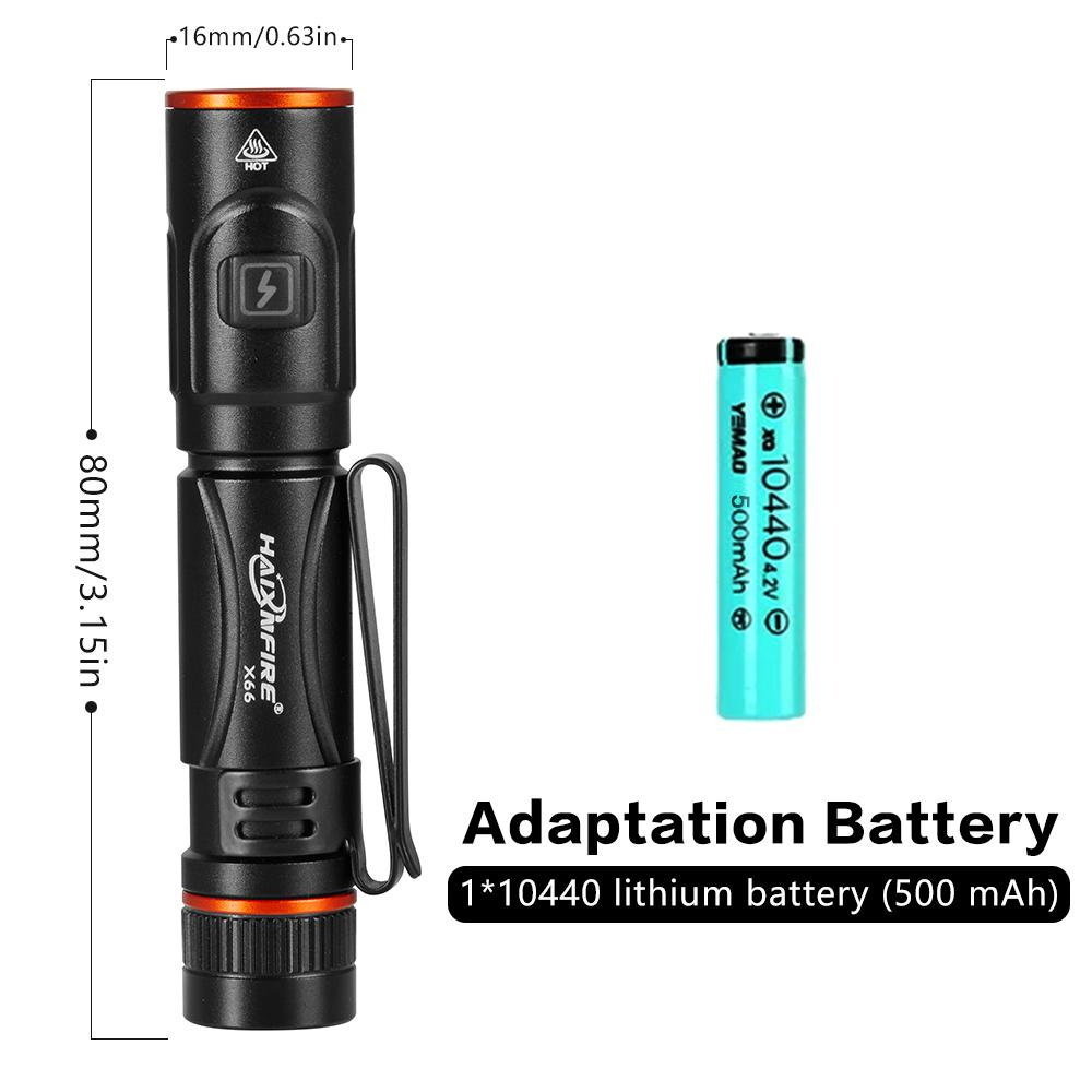 2 PCS USB Rechargeable Lithium Ion Battery Pen Flashlight with Clip, Pocket-Friendly Mini Inspection Light for Outdoor Activities, 1.5-3 Hours Runtime, Multiple Modes