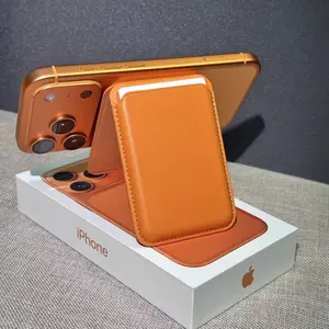 Mag Safe Stand Wallet Magnetic Wallet for Phone Leather Card Holder Compatible with iPhone and Magsafe cases, 1 Slot Fit 3 Cards