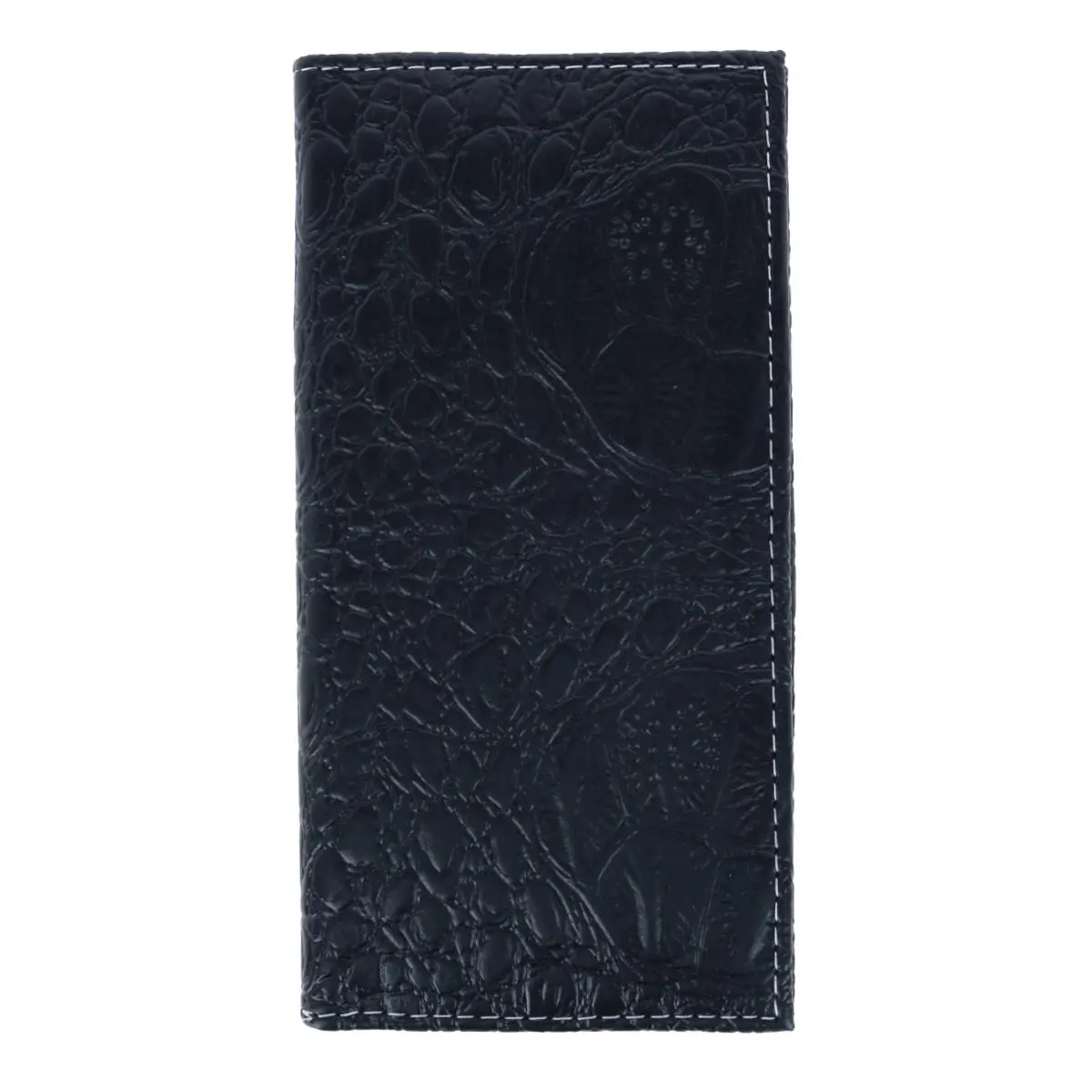 CTM Men's Alligator Print Roper Wallet and Checkbook Holder, Checkbook Covers