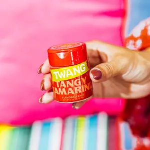 Twang Twangerz Salt Shakers Tamarind - Tangy Tamarind Flavor Seasoning for Snacks, Chips, Popcorn & More - Savory & Versatile Spice Shaker for All Ages