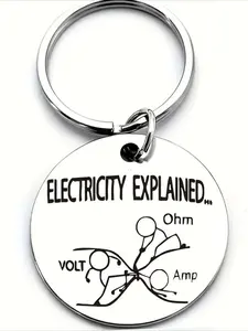 Ohm's Law Design V=IR - Creative Science Keychain for Electrical Engineering Students, Professionals, and Enthusiasts