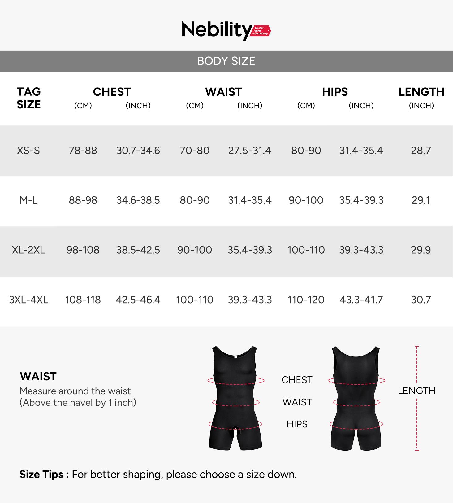 【LIVE】Nebility Men's  Body Suit Shapewear - Seamless Crotch Design Breathable Thin Sports Shirt for Fitness and Sports Fabric Menswear SpringStatements