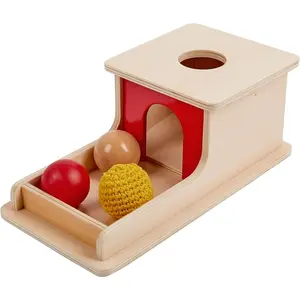Wooden Toy for 6-12 Month Baby 3 Balls,Sorting and Stacking Colorful Learning Education Toy for Toddler Kid 1-2 Year Old, Preschool Girl and Boy Gift(Full Size Textures)
