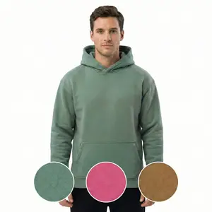 High Level HL Hoodies - Stonewashed Comfort in Caramel, Pink & Sage Casual Cotton streetwear father day summer outfits essential hoodie that Fabric Menswear