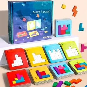 Quick Interactive Geometric Jigsaw Puzzle Toy Educational Tabletop Game Teaching Aids Christmas Gift for Quick Battle Birthday Gifts Ideas