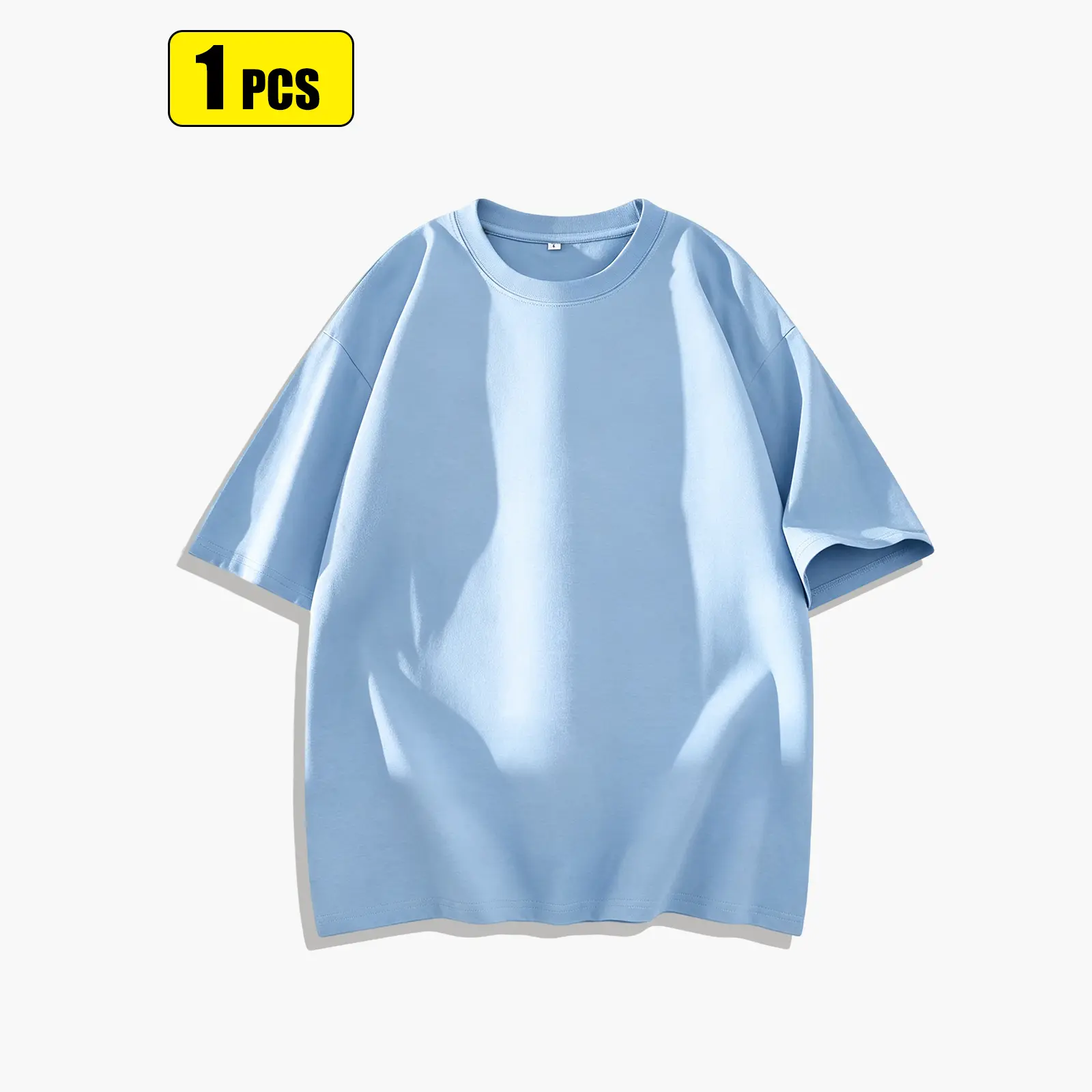 Unisex summer solid-color short-sleeve T-shirt made of pure cotton, relaxed drop-shoulder fit, moisture-wicking and breathable, skin-friendly and comfortable. Unisex summer solid-color short-sleeve T-shirt made of pure cotton, relaxed drop-shoulder fit, moisture-wicking and breathable, skin-friendly and comfortable.