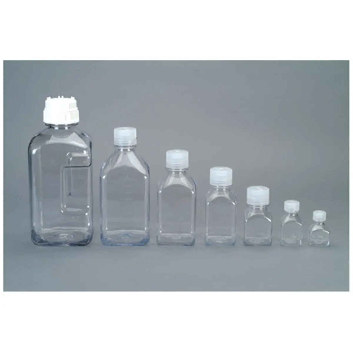 Nalgene 340739 8 Oz. Transparent Lexan Square Storage Bottle, Home Organizer Supplies, Bottles