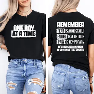 Grunt Style One Day At A Time T-Shirt, Unisex Short Sleeve Casual 100% Cotton, Top Menswear, Tactical Gear, Patriot Shirt