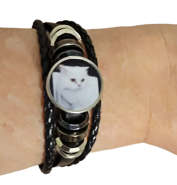 Custom Photo Bracelet - Interchangable Snap On Image