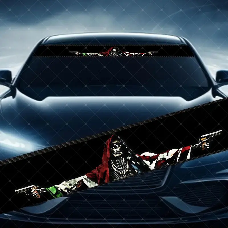 Creative Car Windshield Sticker, Car Window Decal, Decorative Vinyl Decal, Car Truck Decal, Car Decals, Automotive Decals, Scratch Cover Waterproof UV Protection, Suitable for All Cars