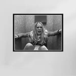 Funny Movie Poster, White Chicks Funny Bathroom Decor, Black and White, Toilet Print, Restroom Decor, Toilet Humor