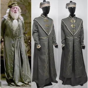 New 2025 A High quality Halloween Costume Potter Costume Dumbledore Cos Albus Anime Principal Wizardry Costume i1k5u