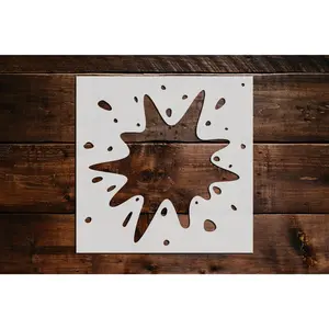 Splat Design Stencil - Art and Wall Stencil