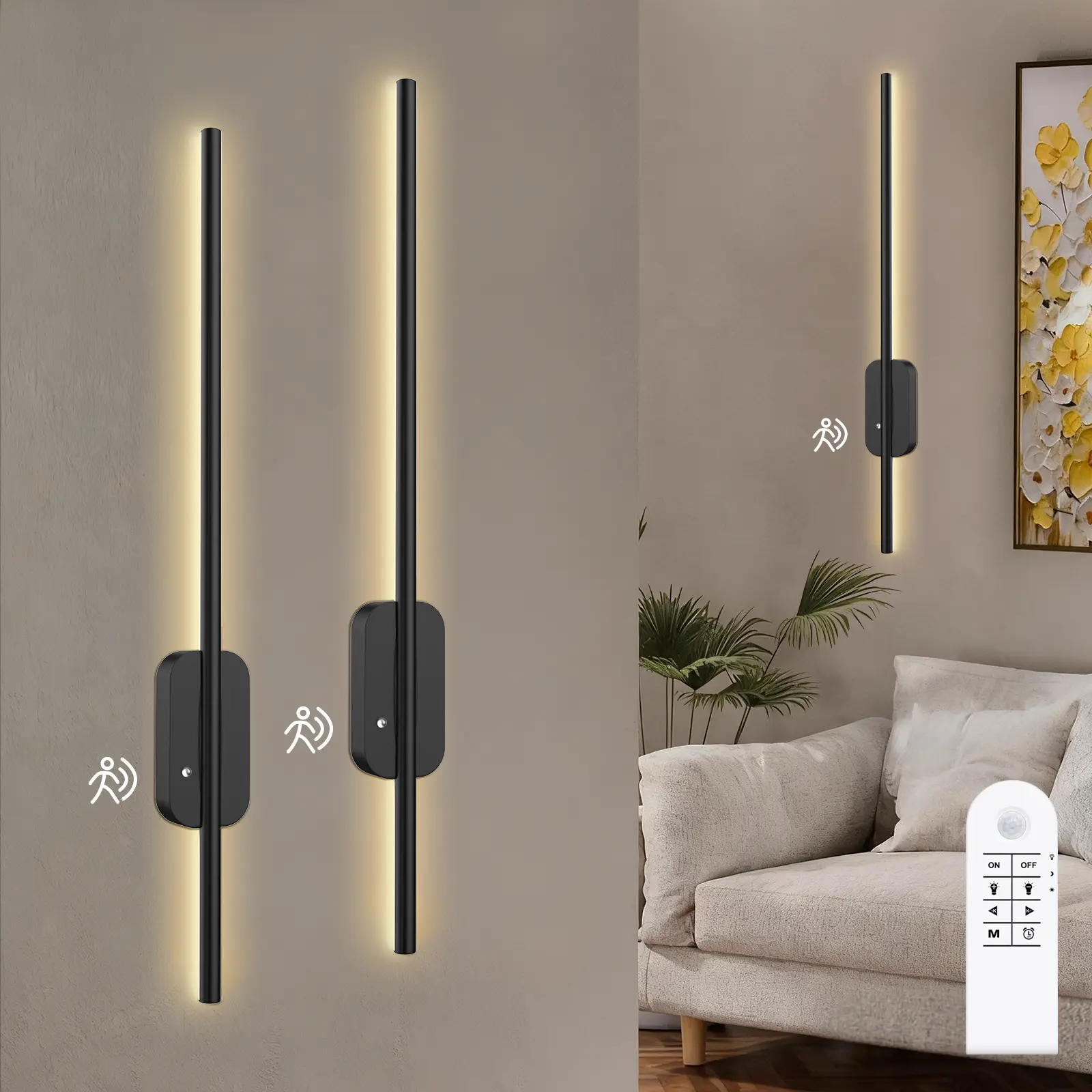 Motion-Sensor Wall Lamp-2P
