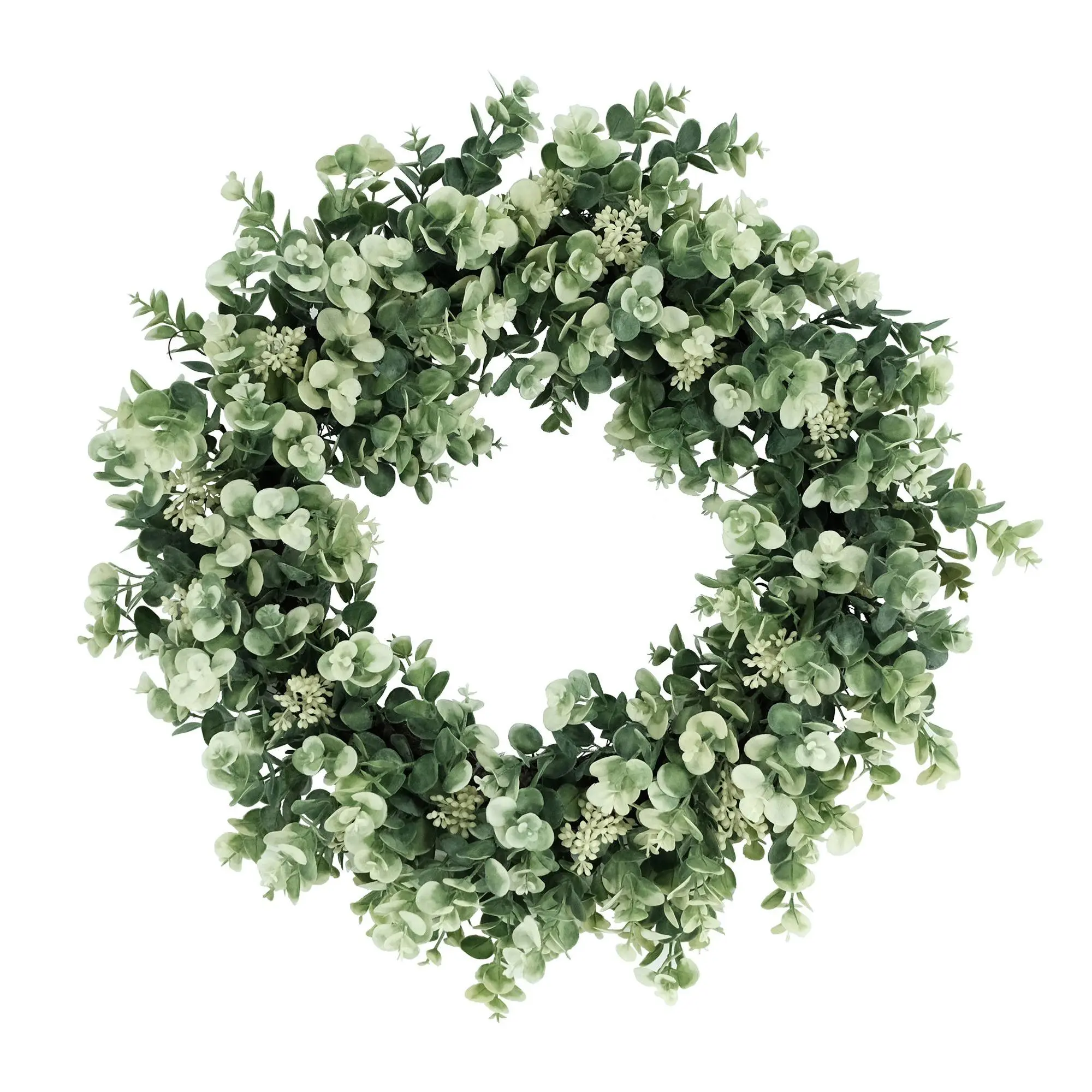 Puleo International 24" Art Eucalyptus Floral Spring Wreath