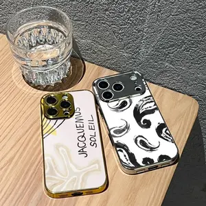 Classic J-Jacquemus Phone Case For iPhone 17 16 15 14 13 12 Pro Max Plus Electroplated Metal Bumper Case Slim Tempered Glass Back Advanced Materials Shockproof Anti-Scratch Luxury Case Fashion Durable Stylish