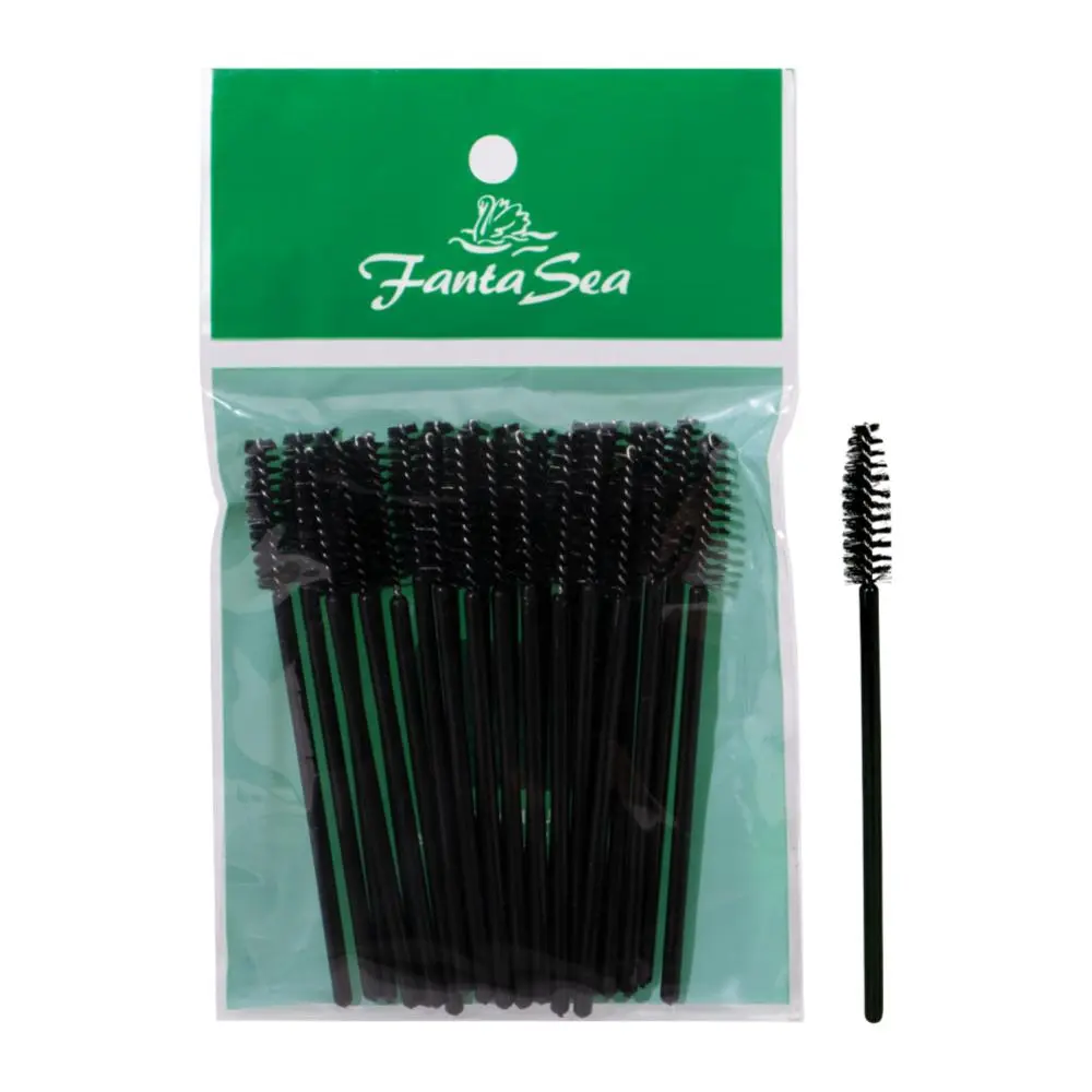 Fantasea Disposable Mascara Wands, 25 Pack - Sanitary Makeup Tool Set & Mascara Lash Separator with Flexible Spiral Bristles for Salon and Travel, Cosmetic, Plastic, Adults, Smooth, Grooming Eyebrows, Lift And Separate Lashes, Salon/Travel, 25 Wands, Pack
