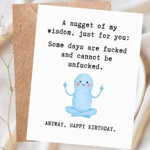 Hilarious Birthday Card for Him, Funny Birthday Card for Her, Birthday Card for Friend, Sarcastic Birthday Card, Cheeky Greeting Card