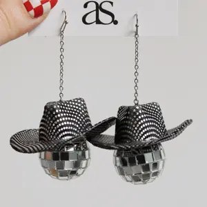 Disco Cowgirl Earrings | Small Business | Handmade
