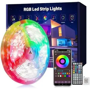 Led Lights for Bedroom 50ft Music Sync Color Changing Led Strip Lights with Remote and App Control RGB Led Light Strip for  Party Room Decor